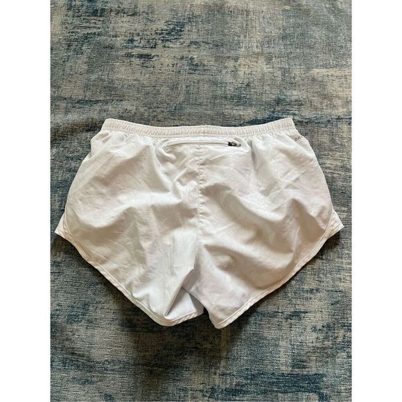 Nike White Embossed Print Brief Lined Athletic Running Shorts Women's Small - Picture 2 of 8